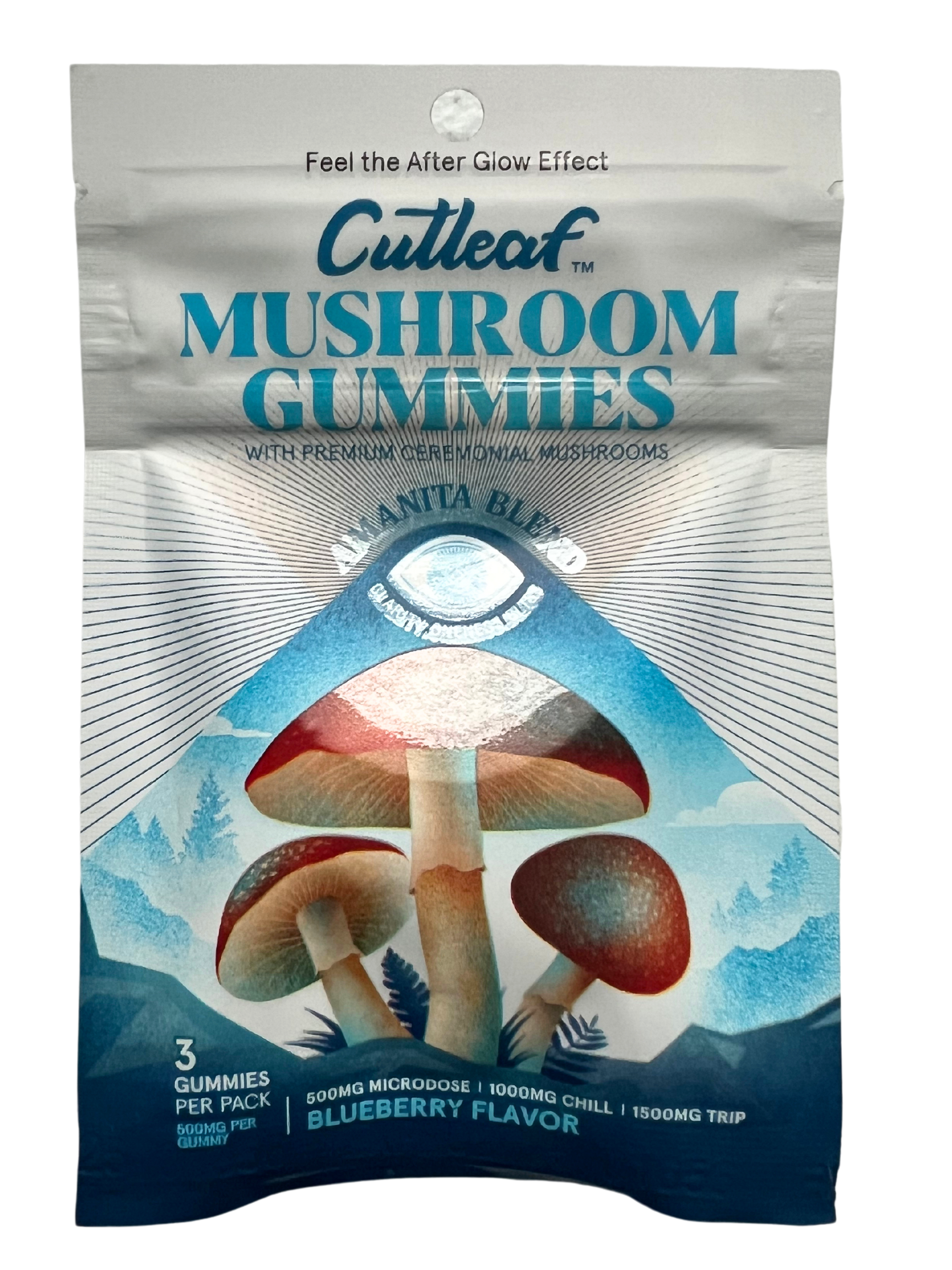 Cutleaf Mushroom Gummies Amanita Blend - Blueberry 1500MG