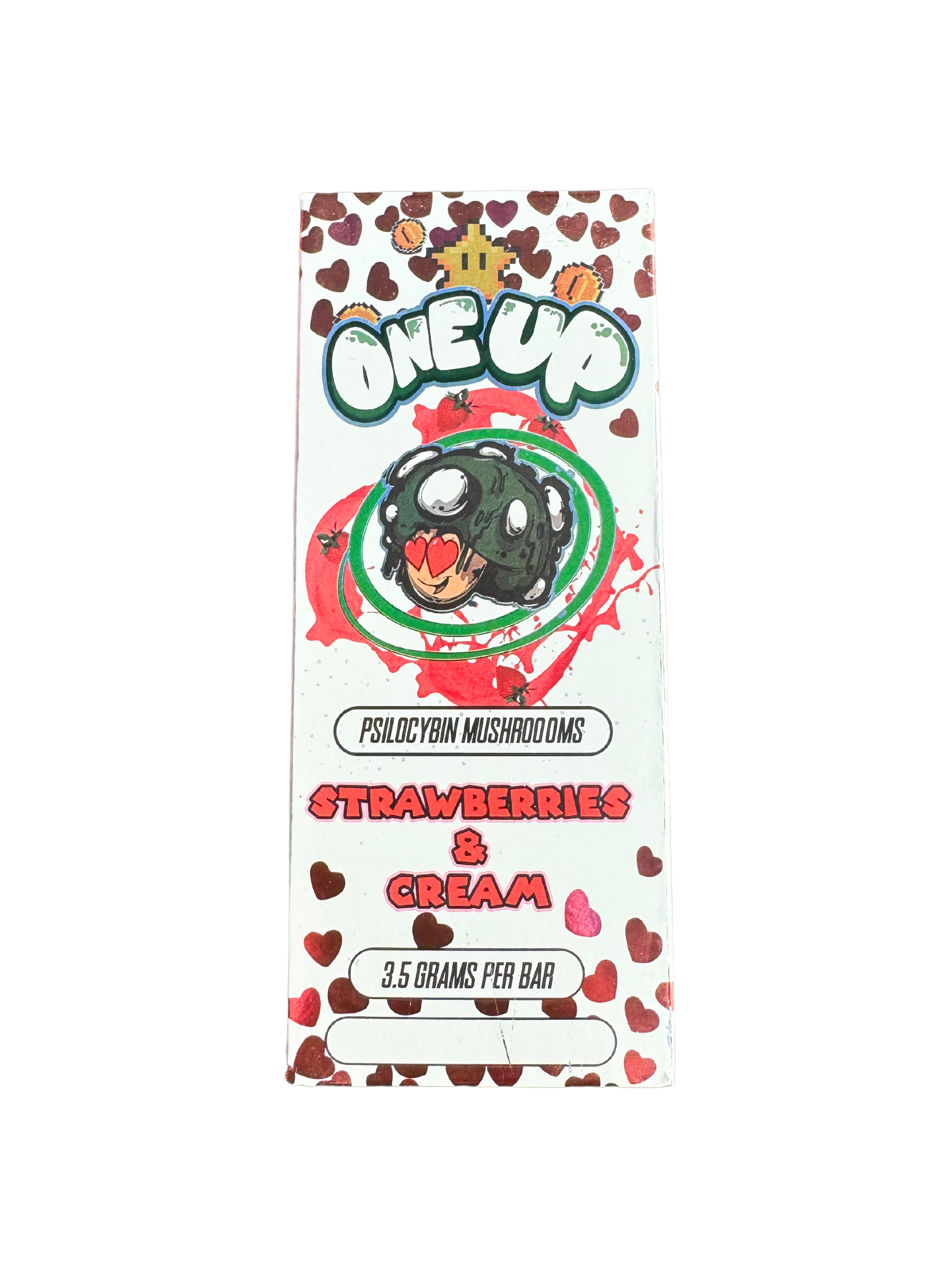 ONEUP PSILOCYBIN CHOCOLATE BAR - Strawberries & Cream 3.5G