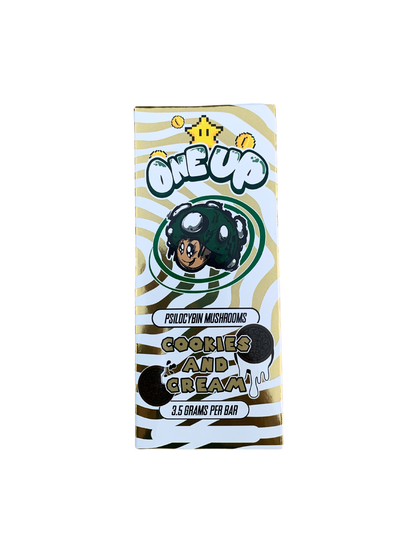 ONEUP PSILOCYBIN MUSHROOMS CHOCOLATE BAR - COOKIES & CREAM – MAGIC DIST.